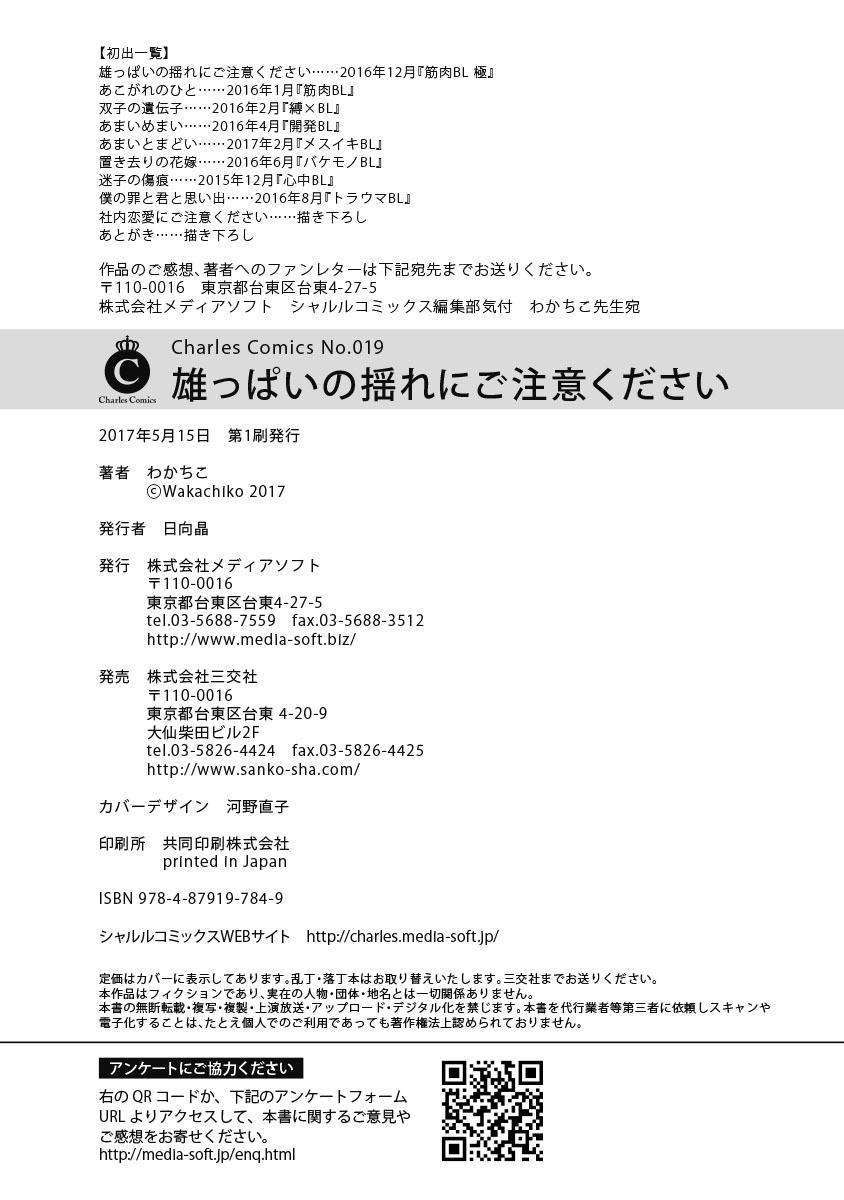 [わかちこ] 雄っぱいの揺れにご注意ください