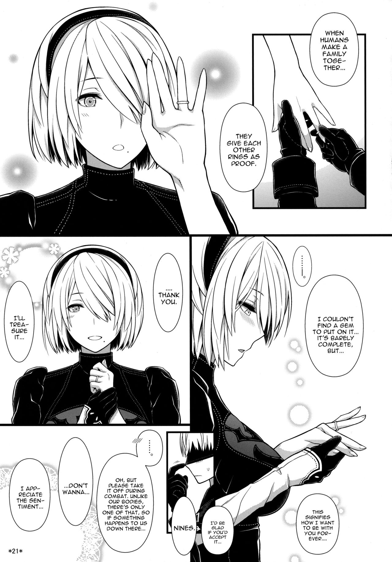 (C92) [モンモー牧場 (ウーロン・レイ)] 君の笑顔が僕の星 (ニーア オートマタ) [英訳]