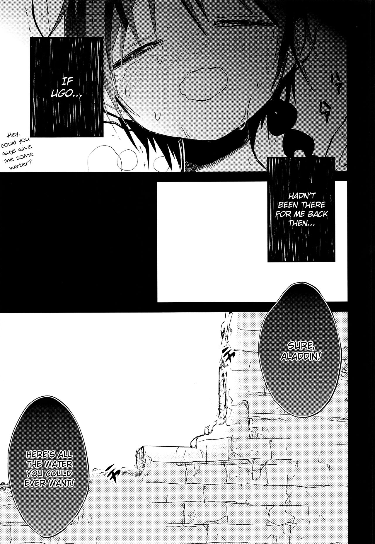 (千夜一夜6) [@しまぱん (りここ)] アラジンちゃんのお聖水本 (マギ) [英訳]