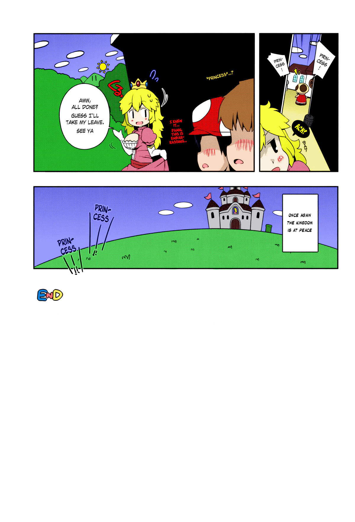 (C87) [ワトサト (杉浦線)] SUPER BITCH WORLD (スーパーマリオブラザーズ) [英訳] [カラー化]