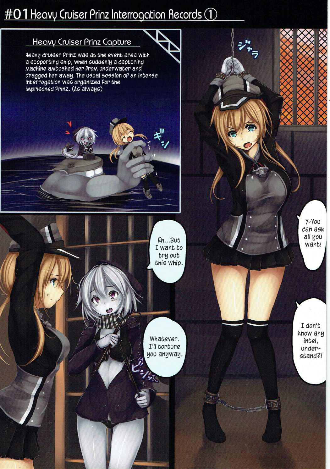 (砲雷撃戦!よーい!二十九戦目) [もなかうどん (モニカノ)] 重巡洋艦 プリンツ 尋問調書 (艦隊これくしょん -艦これ-) [英訳]