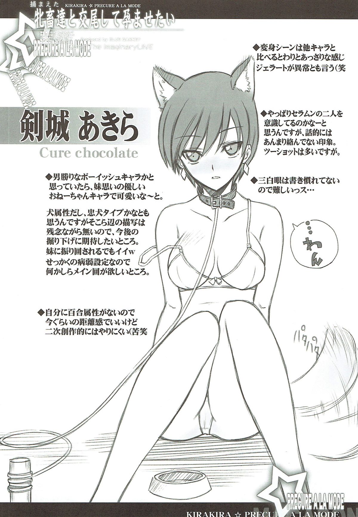 (C92) [BLUE GARNET (芹沢克己)] 捕まえた牝畜達と交尾して孕ませたい (キラキラ☆プリキュアアラモード)