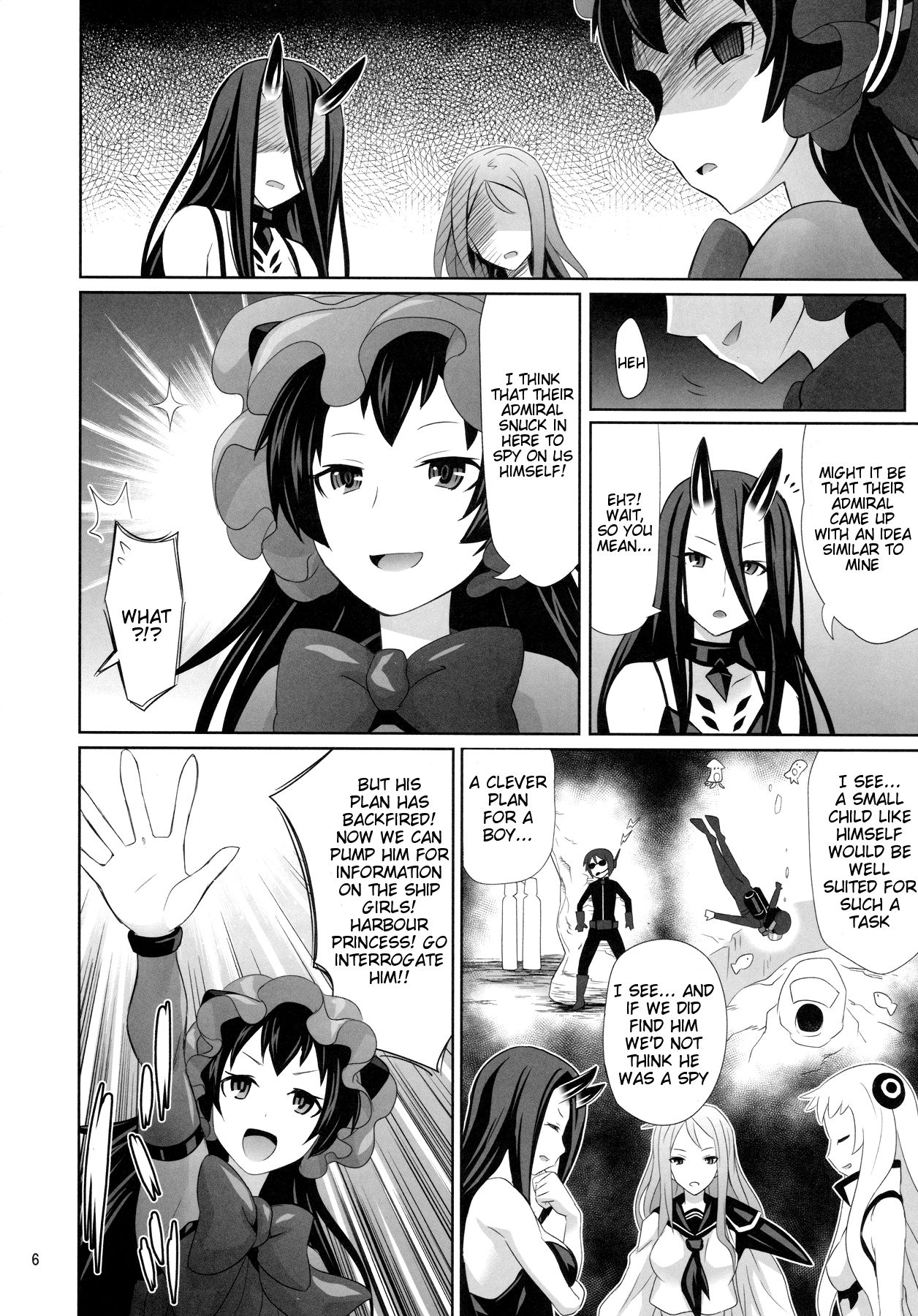 (C89) [牧野駅 (牧野坂シンイチ)] 少年提督は港湾棲姫に囚われてしまいました (艦隊これくしょん -艦これ-) [英訳]