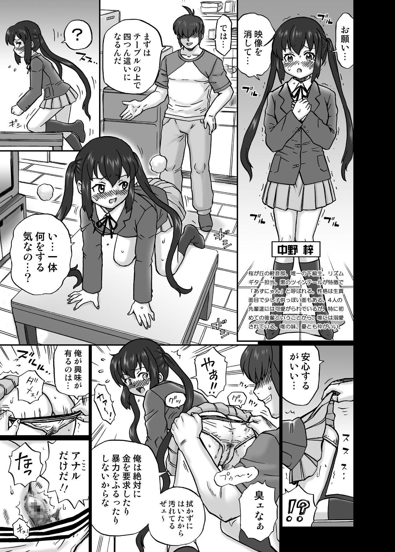 [RAT TAIL (IRIE YAMAZAKI)] 「け○おん!!」アナル&スカトロ作品集1 中○梓編 (けいおん!) [DL版]