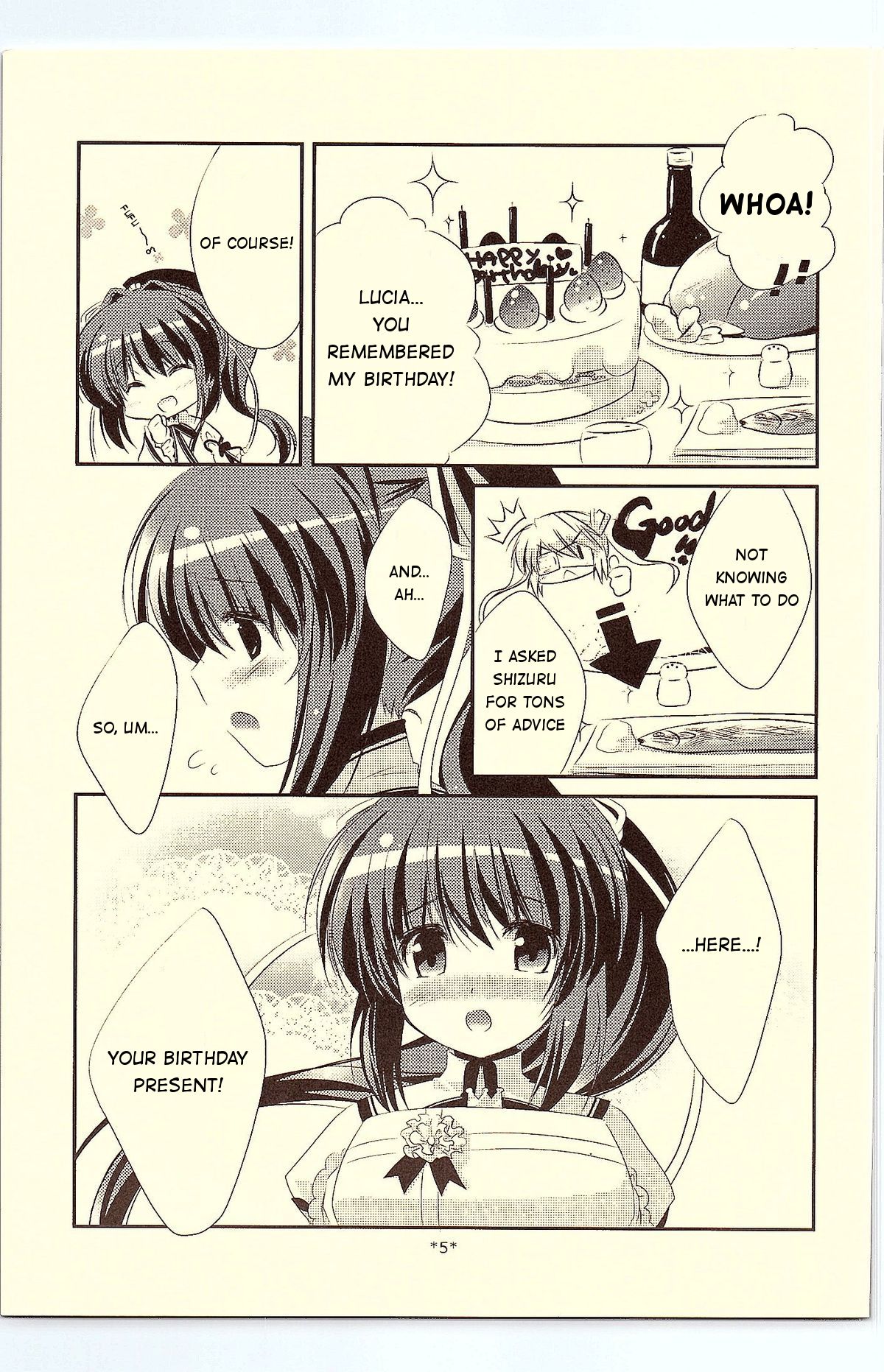 (C81) [わたくび (笹井さじ)] 18回目のバースデーと19個目の約束 (Rewrite) [英訳]