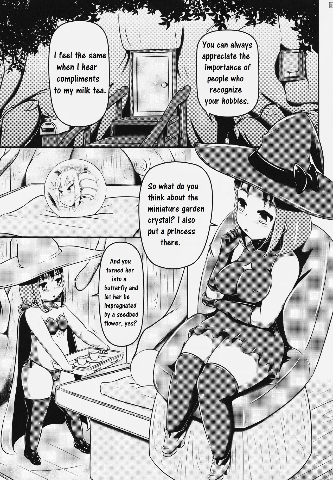 (C91) [しろいしのしの (篠田一宏)] 蝶にされた達磨姫の終わらない人外産卵 [英訳]