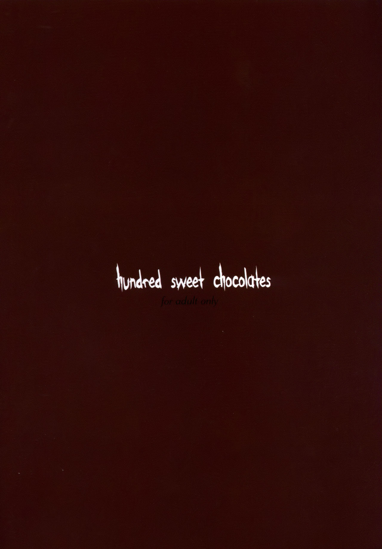 (サンクリ2016 Winter) [WASABI (畳)] hundred sweet chocolates [Succubus 2nd] [中国翻訳]