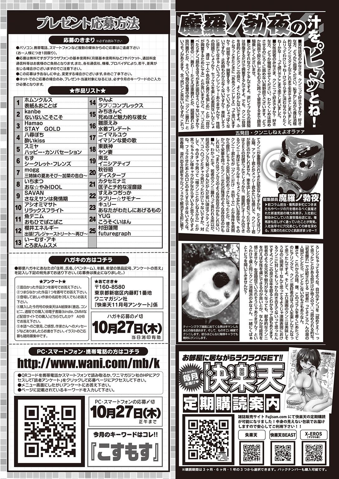 COMIC 快楽天 2016年11月号 [DL版]