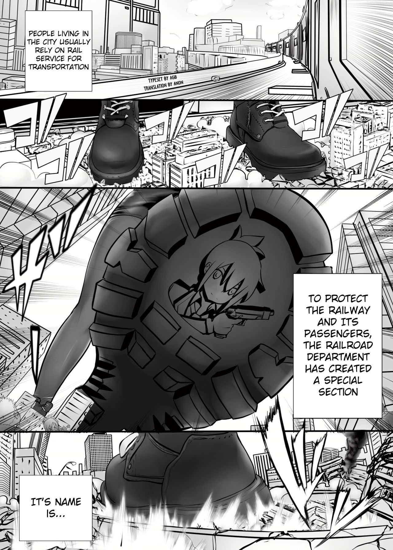 [火山の楊] 巨大娘鉄道公安隊 - Rail Giantess! (RAIL WARS!) [英訳] [DL版]