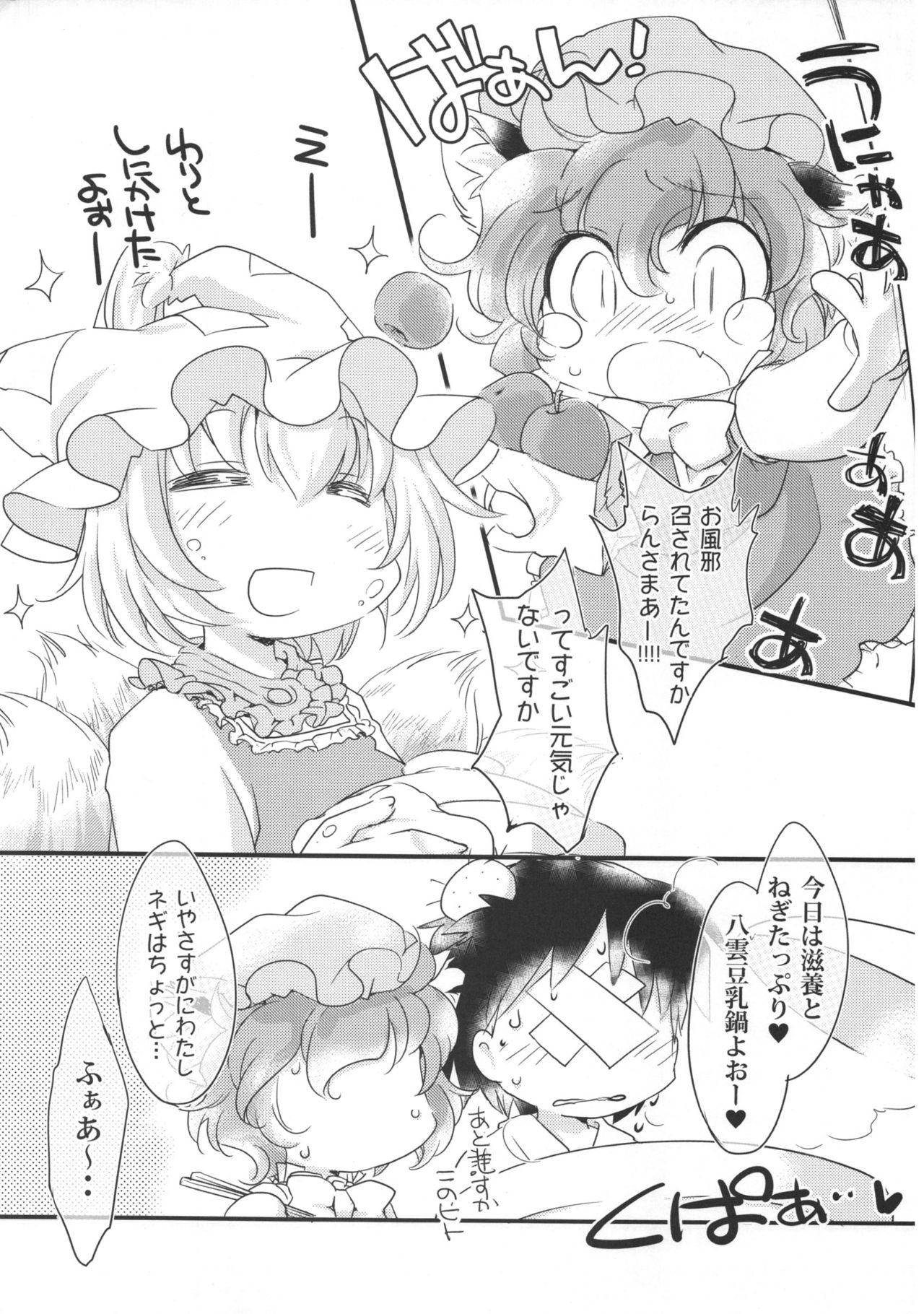 (C89) [ひなプリン (いくたたかのん)] かぜひきらんさま。 (東方Project)