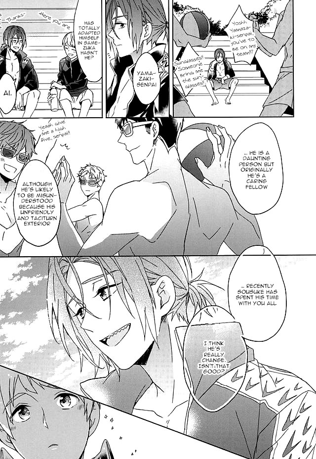 [ほねつきにく (背骨)] seaside summer tune【特典クリアファイル付】 (Free!) [英訳]