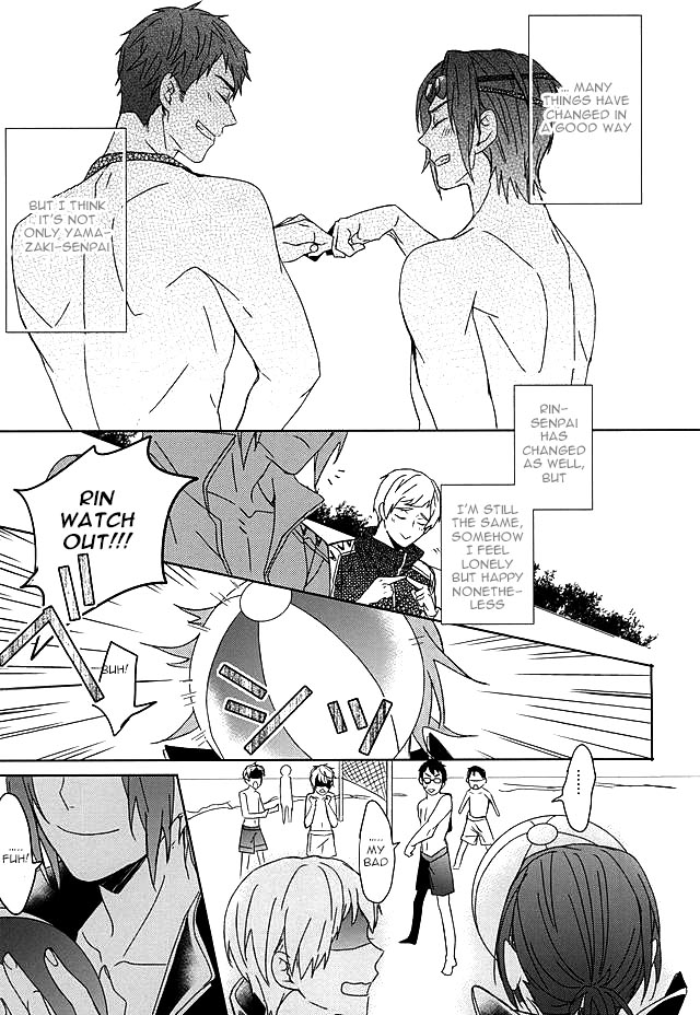 [ほねつきにく (背骨)] seaside summer tune【特典クリアファイル付】 (Free!) [英訳]