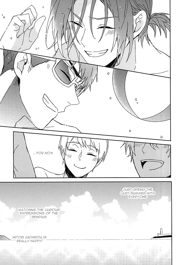 [ほねつきにく (背骨)] seaside summer tune【特典クリアファイル付】 (Free!) [英訳]