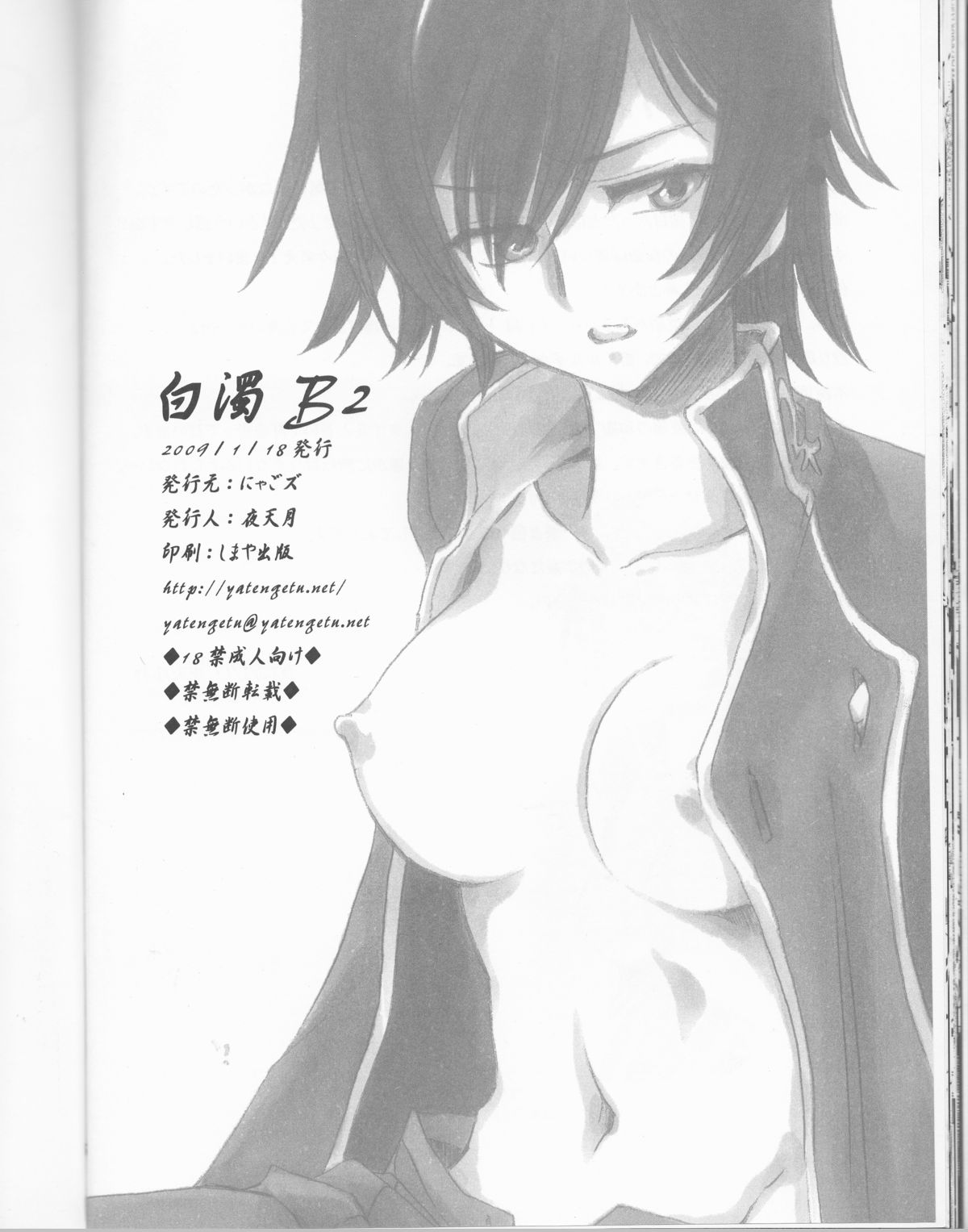 (こみトレ13) [にゃごズ (夜天月)] 白濁B2 (コードギアス 反逆のルルーシュ)