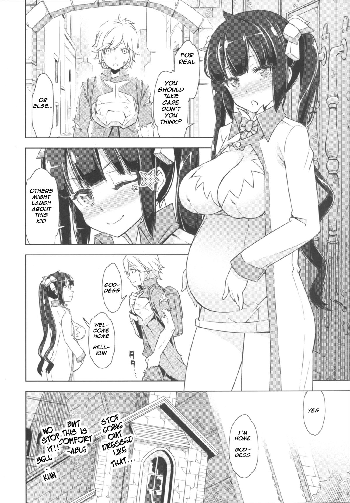 [SMUGGLER (カズヲダイスケ)] 神様といちゃラブSEXするのは間違っているだろうか (ダンジョンに出会いを求めるのは間違っているだろうか) [英訳] [DL版]