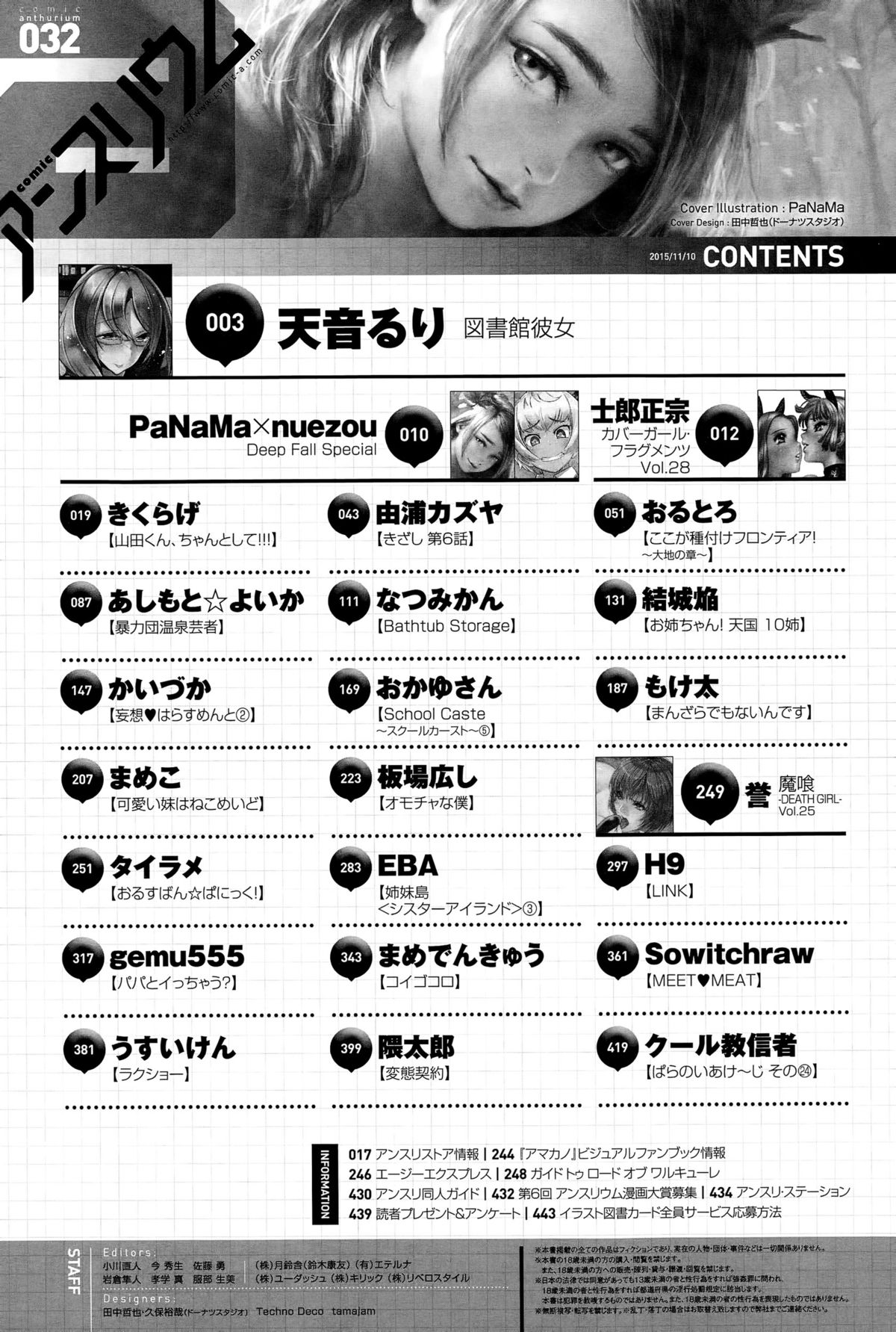 COMIC アンスリウム 032 2015年12月号