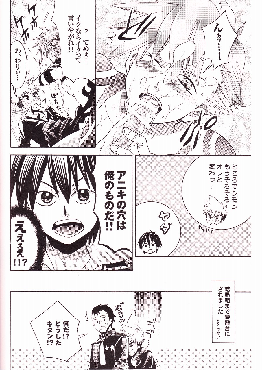 (C73) [イカレ吟遊詩人団, ACT2 (三月鯨, 椎名稔, 岡林べる)] 流星カミナイト (天元突破グレンラガン)