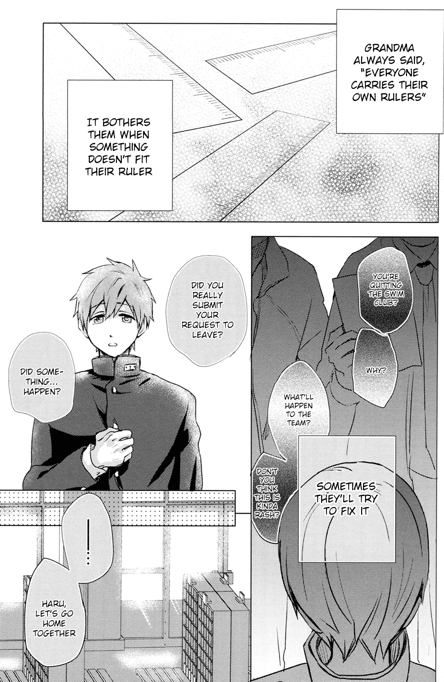 (C86) [あめあられ (あずき)] コールマイネーム (Free!) [英訳]