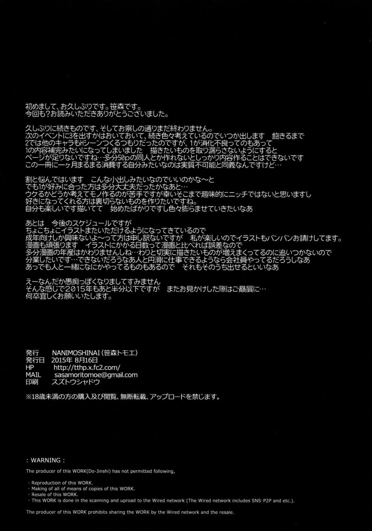 (C88) [NANIMOSHINAI (笹森トモエ)] サキュバステードライフ2