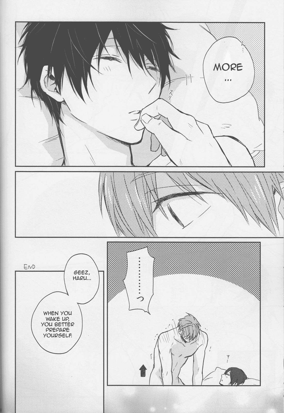 (C87) [Sneeeze (くぶ)] ハルちゃんはものたりない。 (Free!) [英訳]