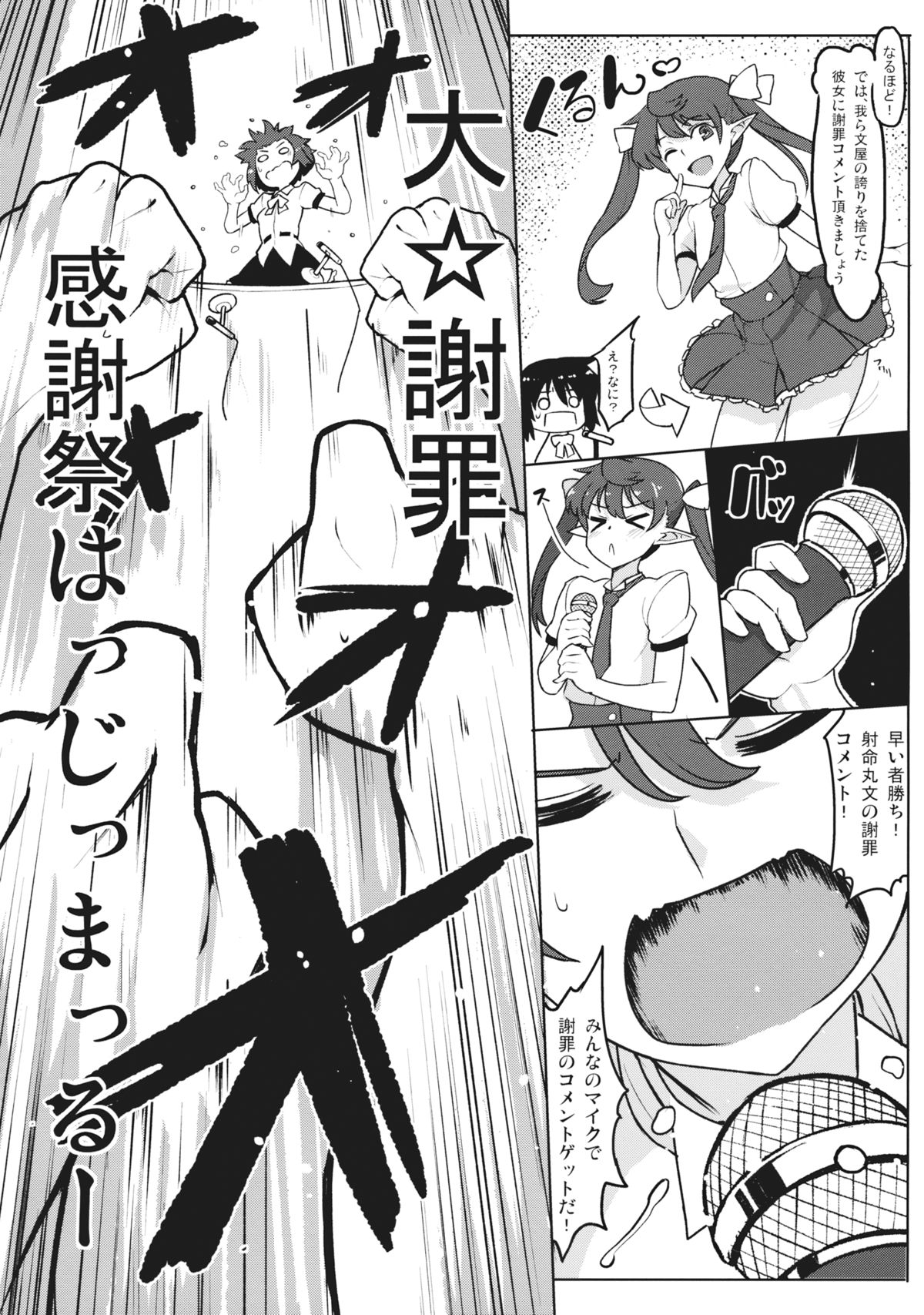 (例大祭12) [たけ家 (竹虎スズメ)] 文々O新聞大謝罪感謝祭 (東方Project)