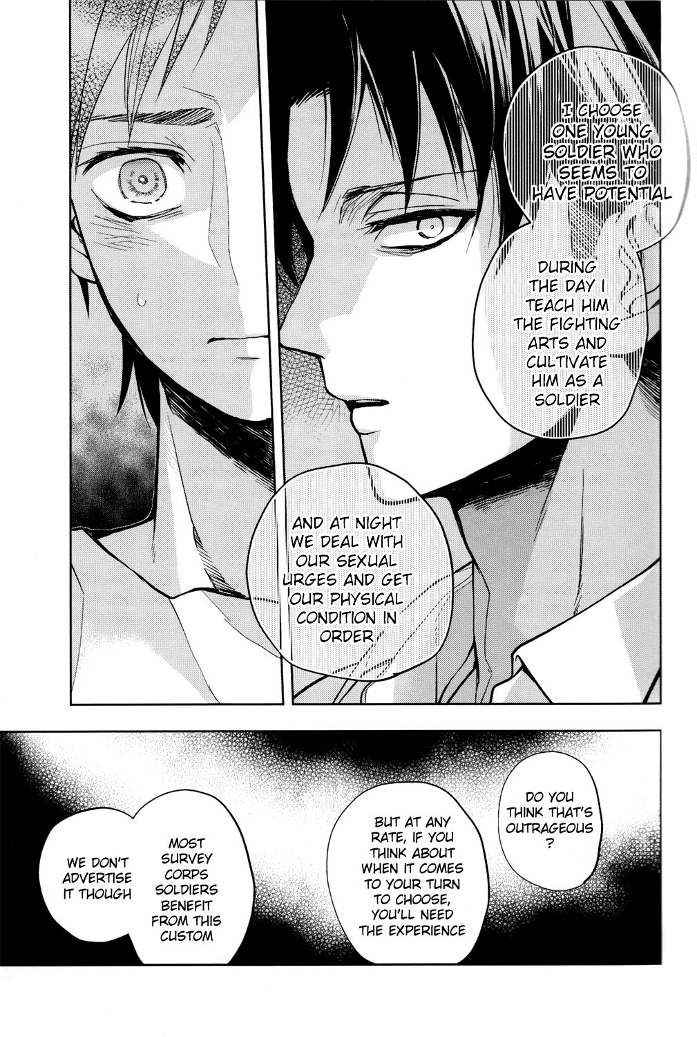 (FALL OF WALL2) [トキノコージ (お松)] それ以外は人か、否か (進撃の巨人) [英訳]