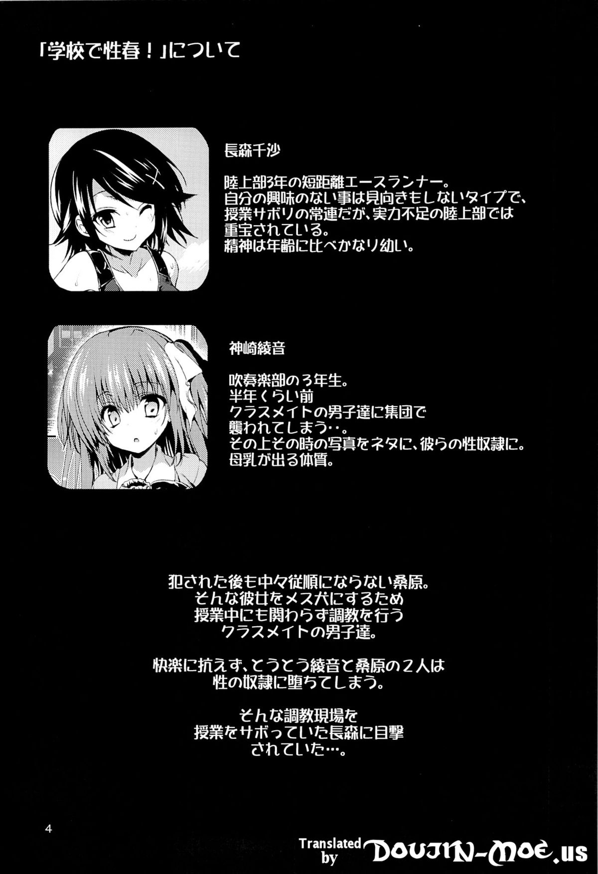 (C84) [乙女気分 (三色網戸。)] 学校で性春!8 [英訳]