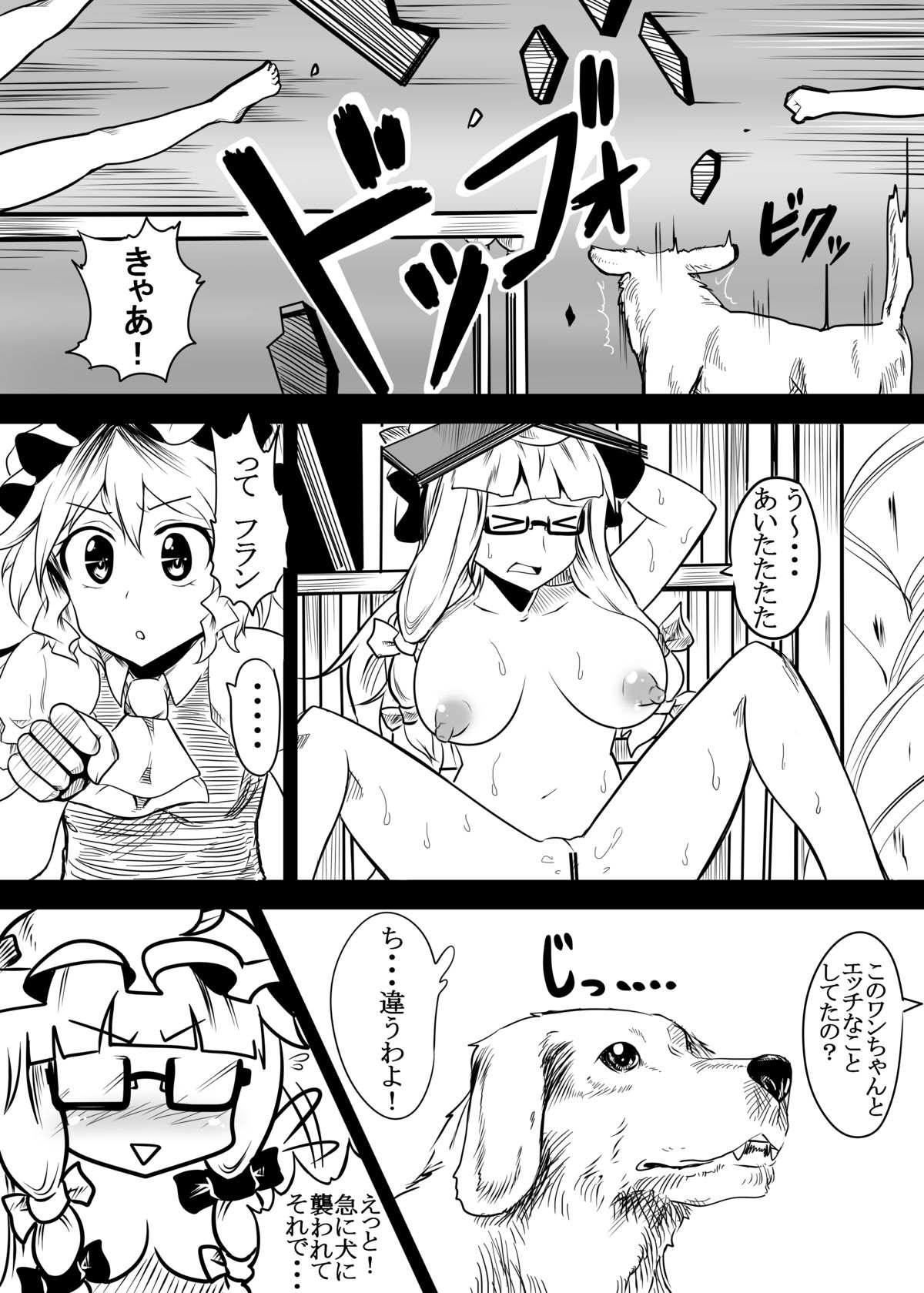 [あきたらいぬ (チャッカマン)] フランとパチュリーが動物達と楽しく交尾する獣姦本 (東方Project) [DL版]