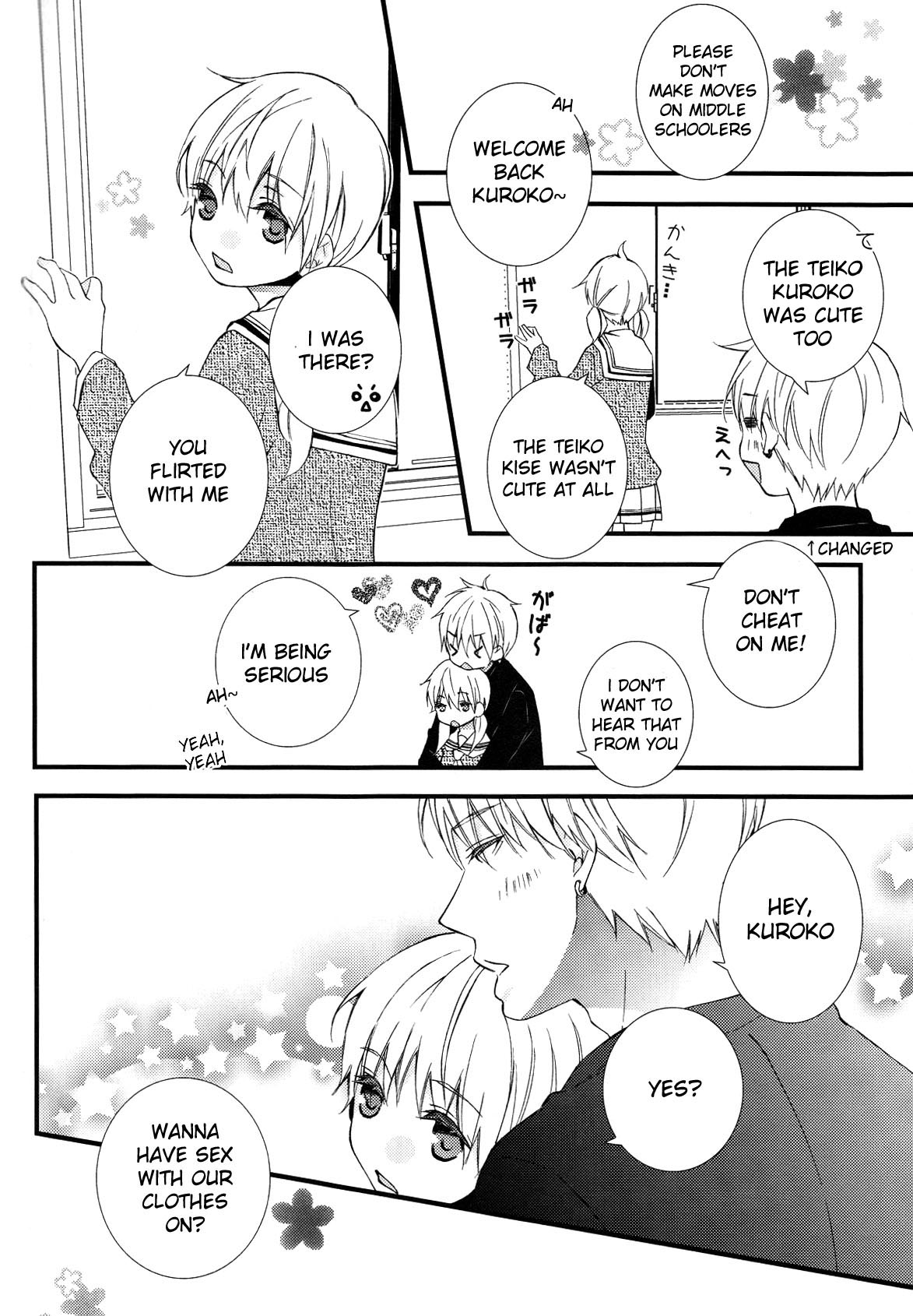 (C85) [色蜜 (しお)] 帝光テツナたんと海常黄瀬くんがアレソレする本。 (黒子のバスケ) [英訳]
