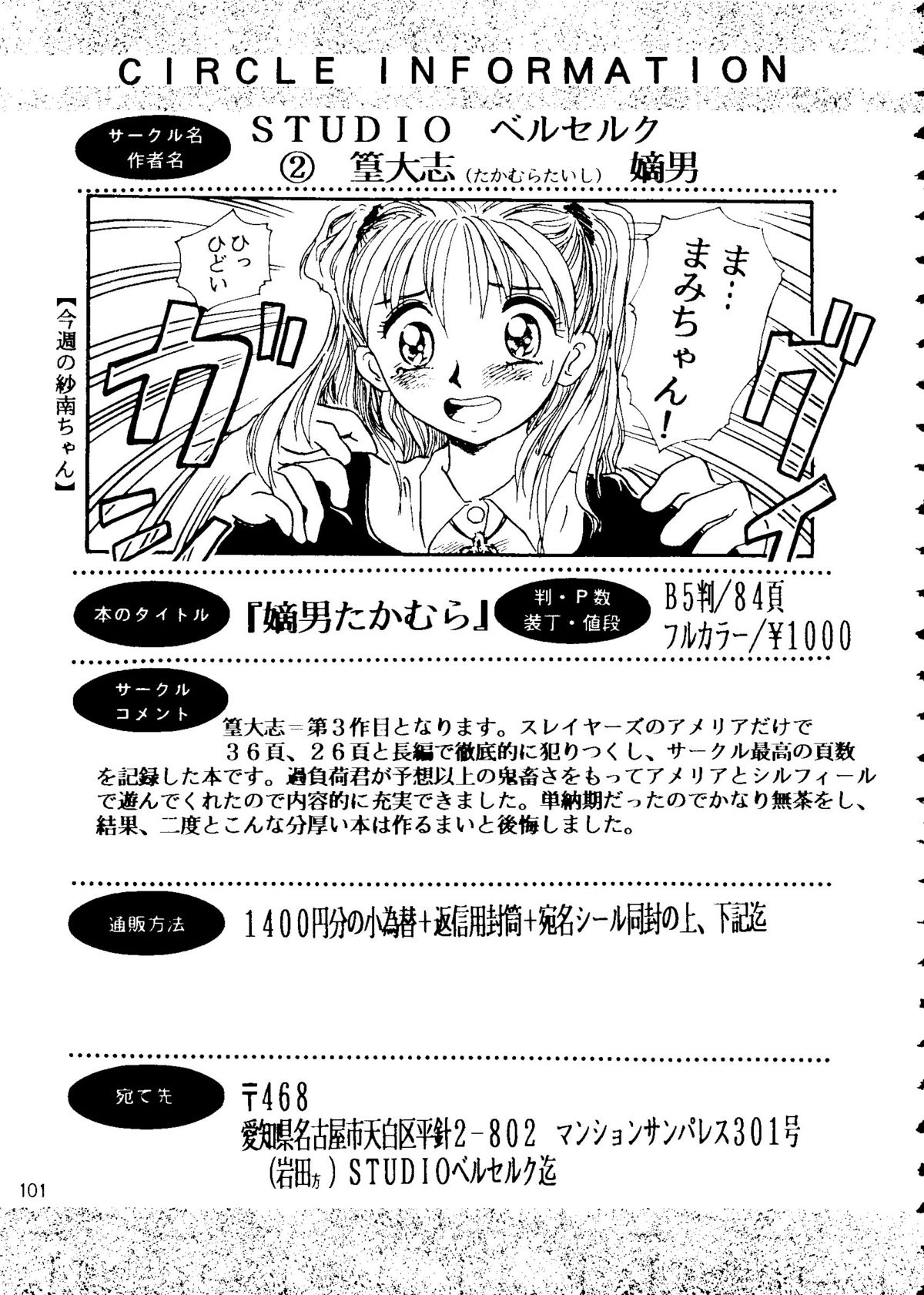 【同人誌アンソロジー】ハーレムナイト（赤ずきんチャチャ、ナースエンジェルリリカSOS、ナデシコ、マクロス7、スレイヤーズ、逮捕しちゃうぞ、キューティーハニー、エヴァンゲリオン）