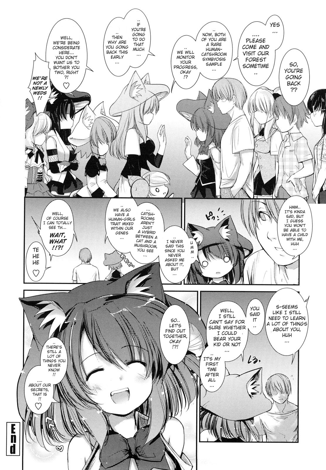 [にびなも凸面体] ネコキノと雨の町 [英訳]