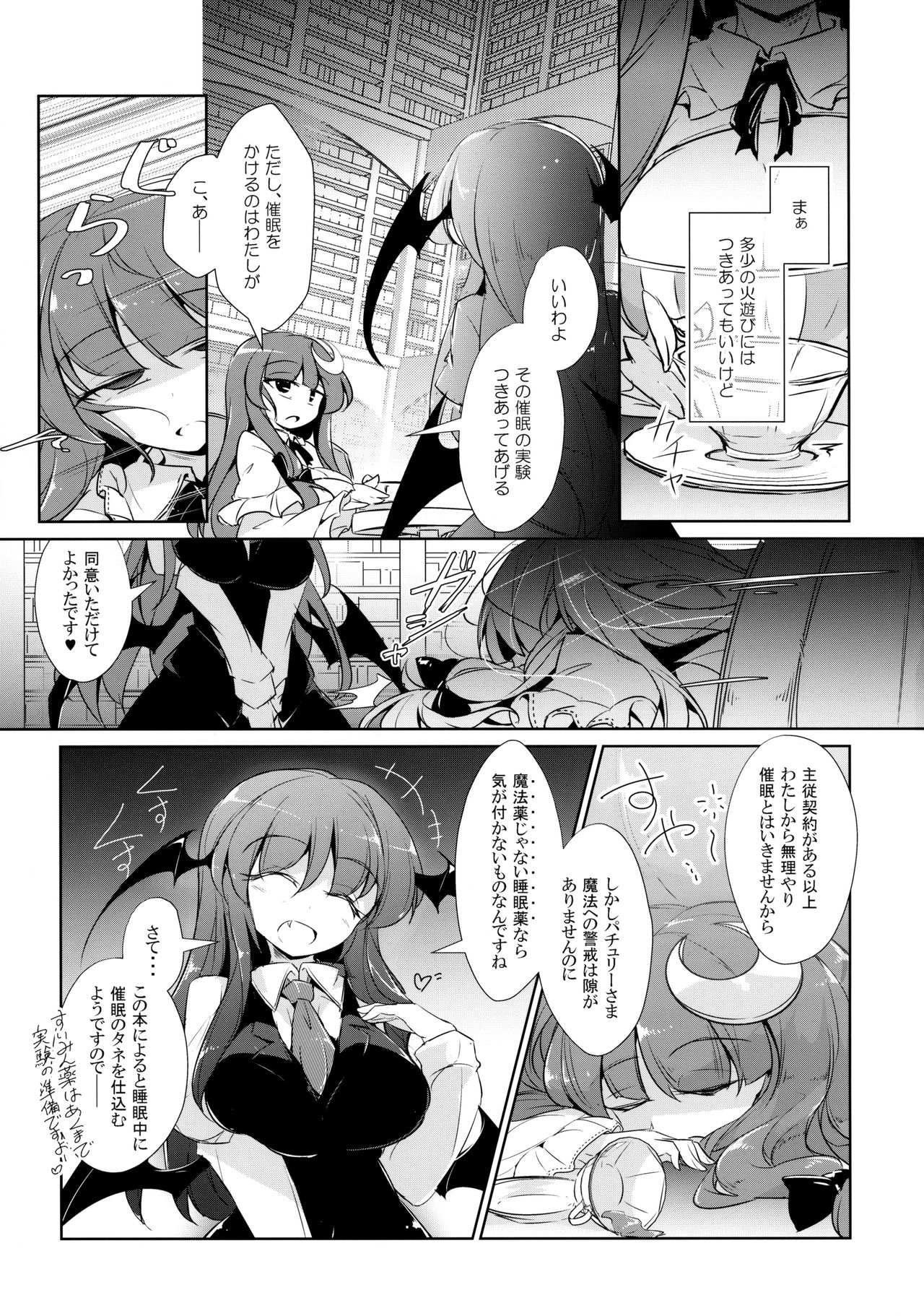 (紅楼夢14) [踏月 (えろつき、ふみつき)] パチュこあ乳悦主従逆転堕 (東方Project)