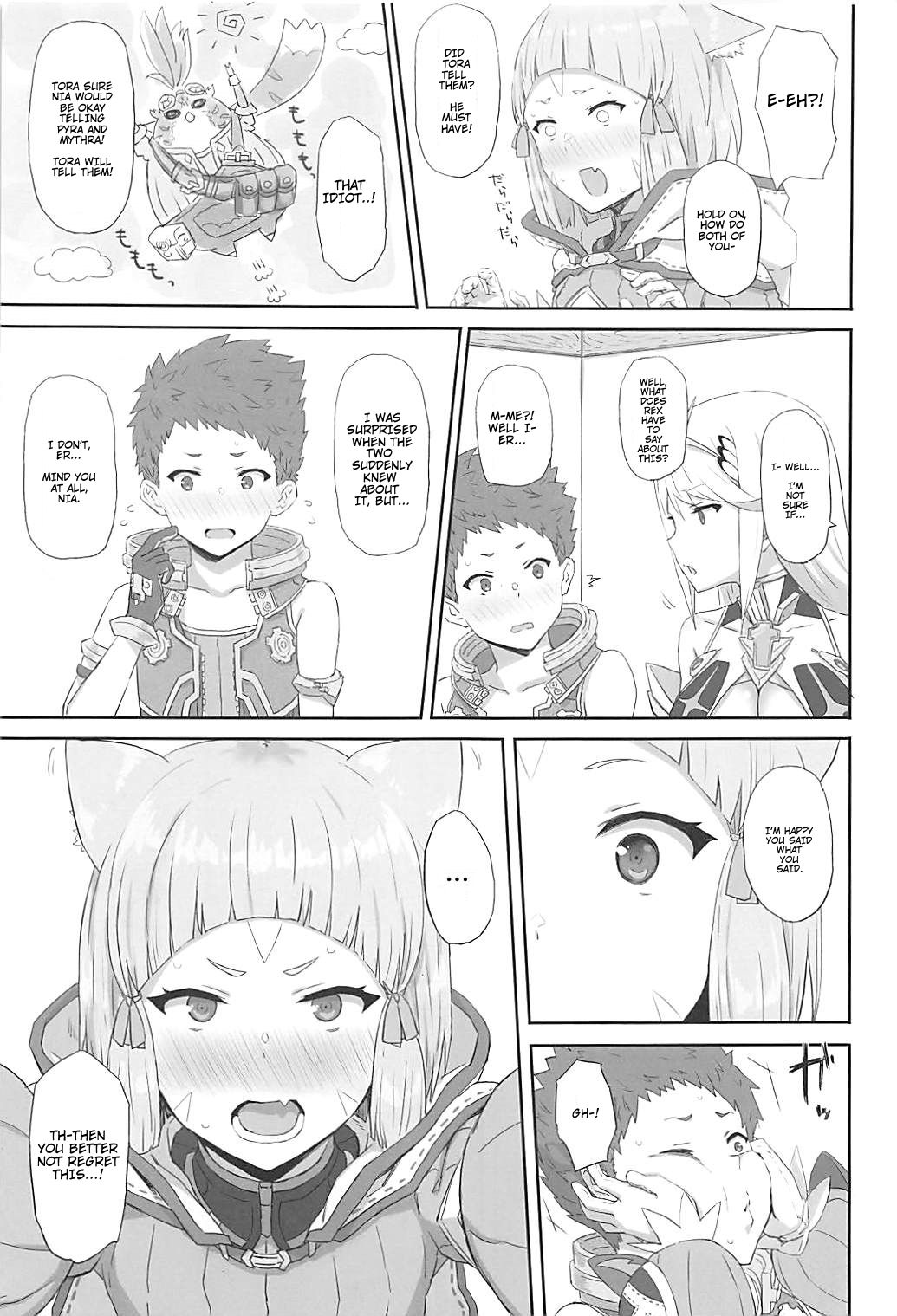 (COMIC1☆13) [ごむはち (ゴム)] 私の想いをあなたに・・・ (ゼノブレイド2) [英訳]