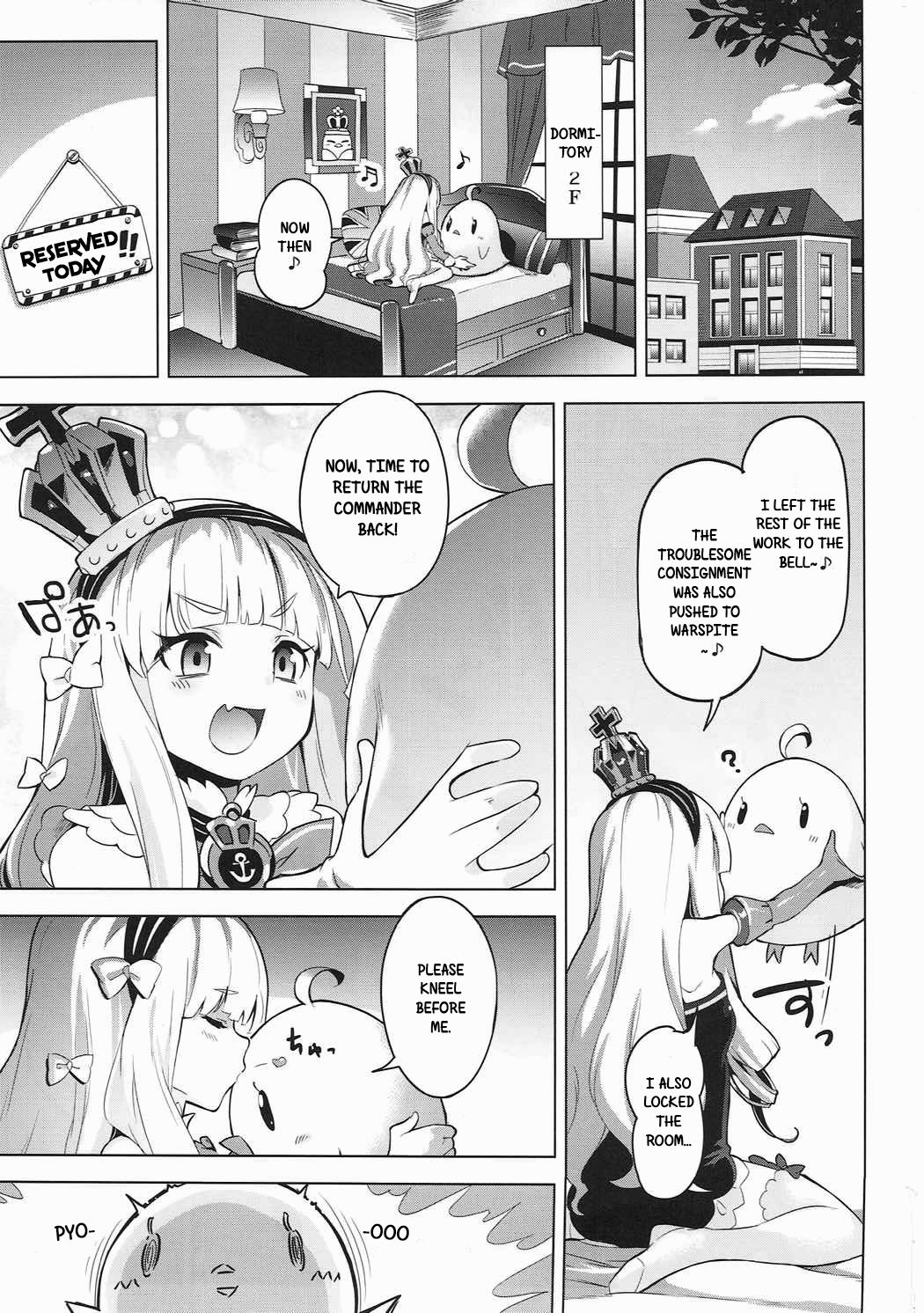(C93) [ぞんびと愉快な仲間たち (すーぱーぞんび)] 金髪まな板のテンプレート (アズールレーン) [英訳]