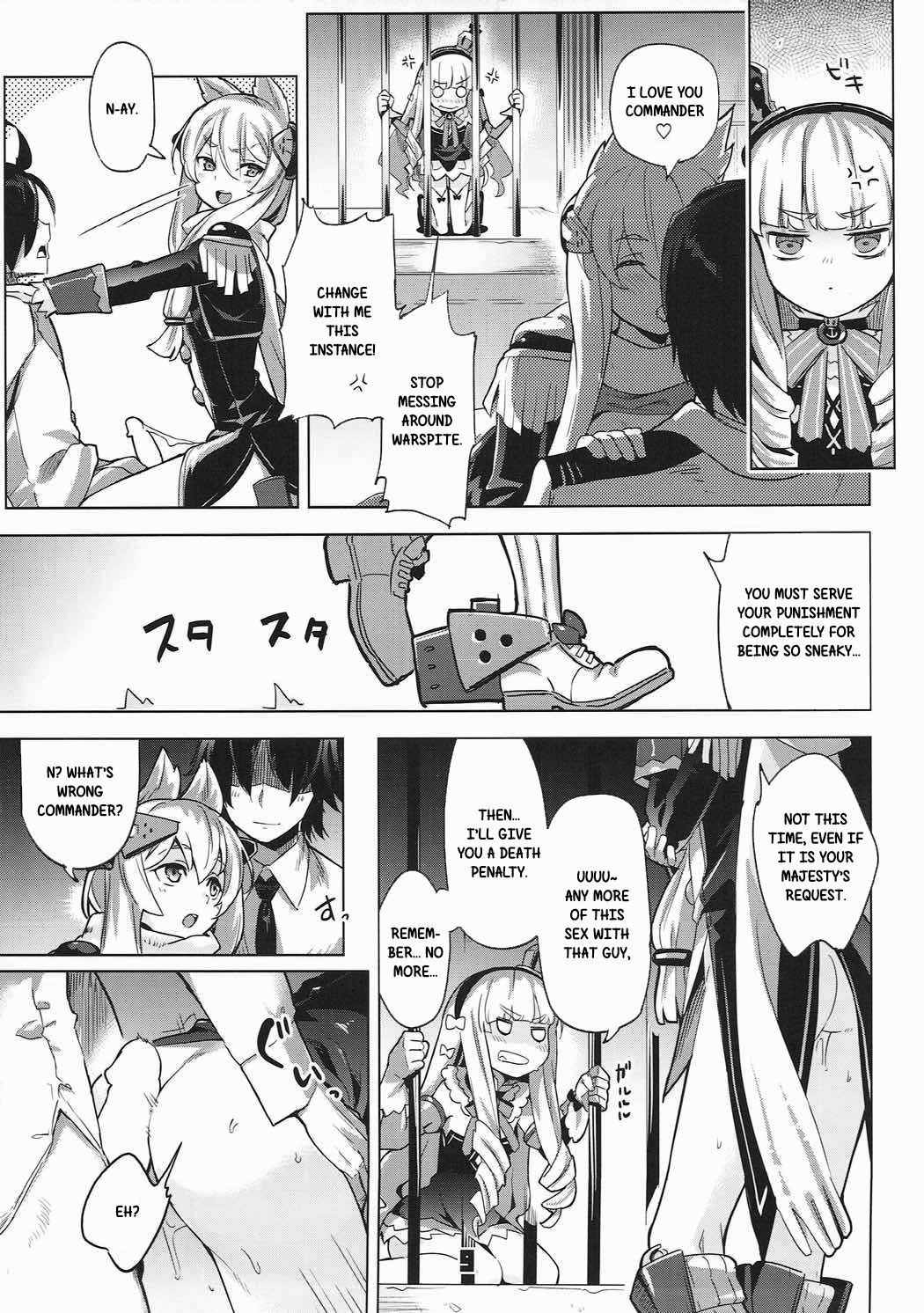 (C93) [ぞんびと愉快な仲間たち (すーぱーぞんび)] 金髪まな板のテンプレート (アズールレーン) [英訳]