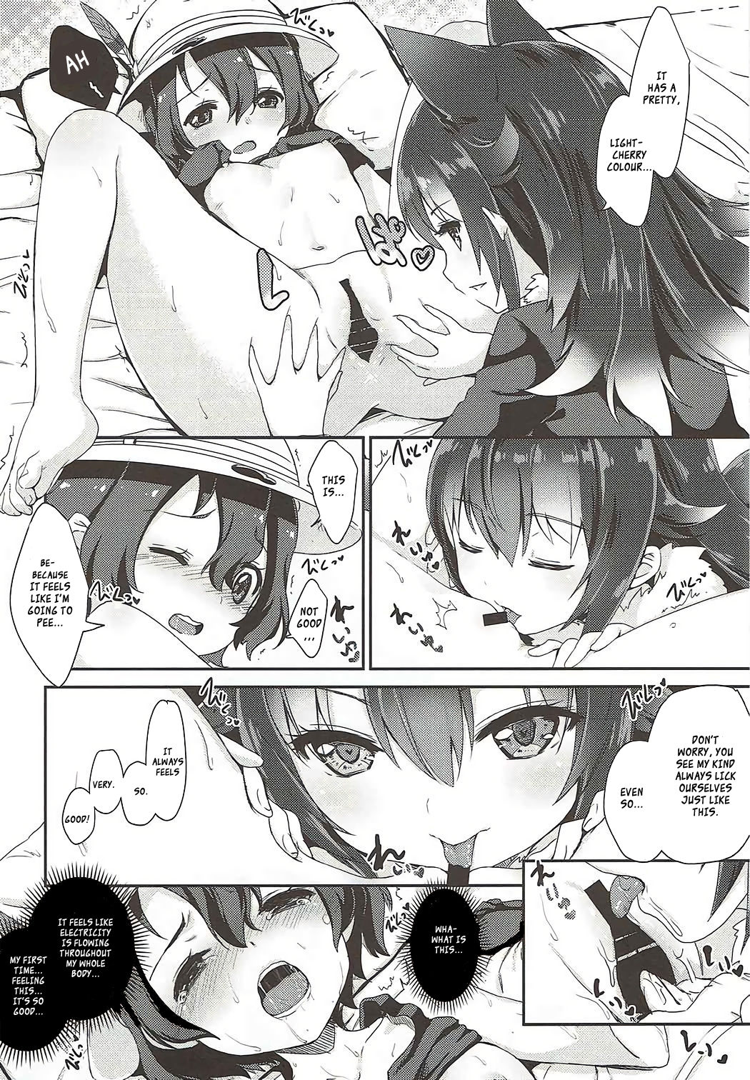 (C92) [モニャモニャ (ShiBi)] オオカミ先生に誘われた僕が野生解放したあの夜のこと (けものフレンズ) [英訳]