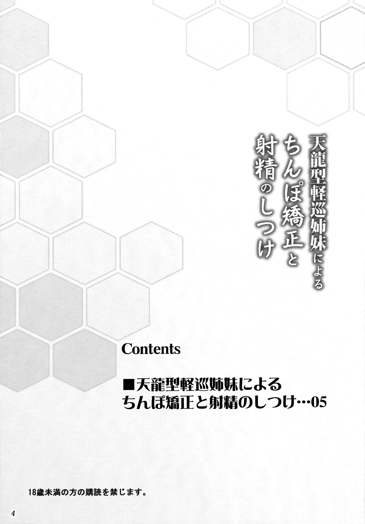 (C84) [あしたから頑張る (止田卓史)] 天龍型軽巡姉妹によるちんぽ矯正と射精のしつけ (艦隊これくしょん -艦これ-) [英訳]