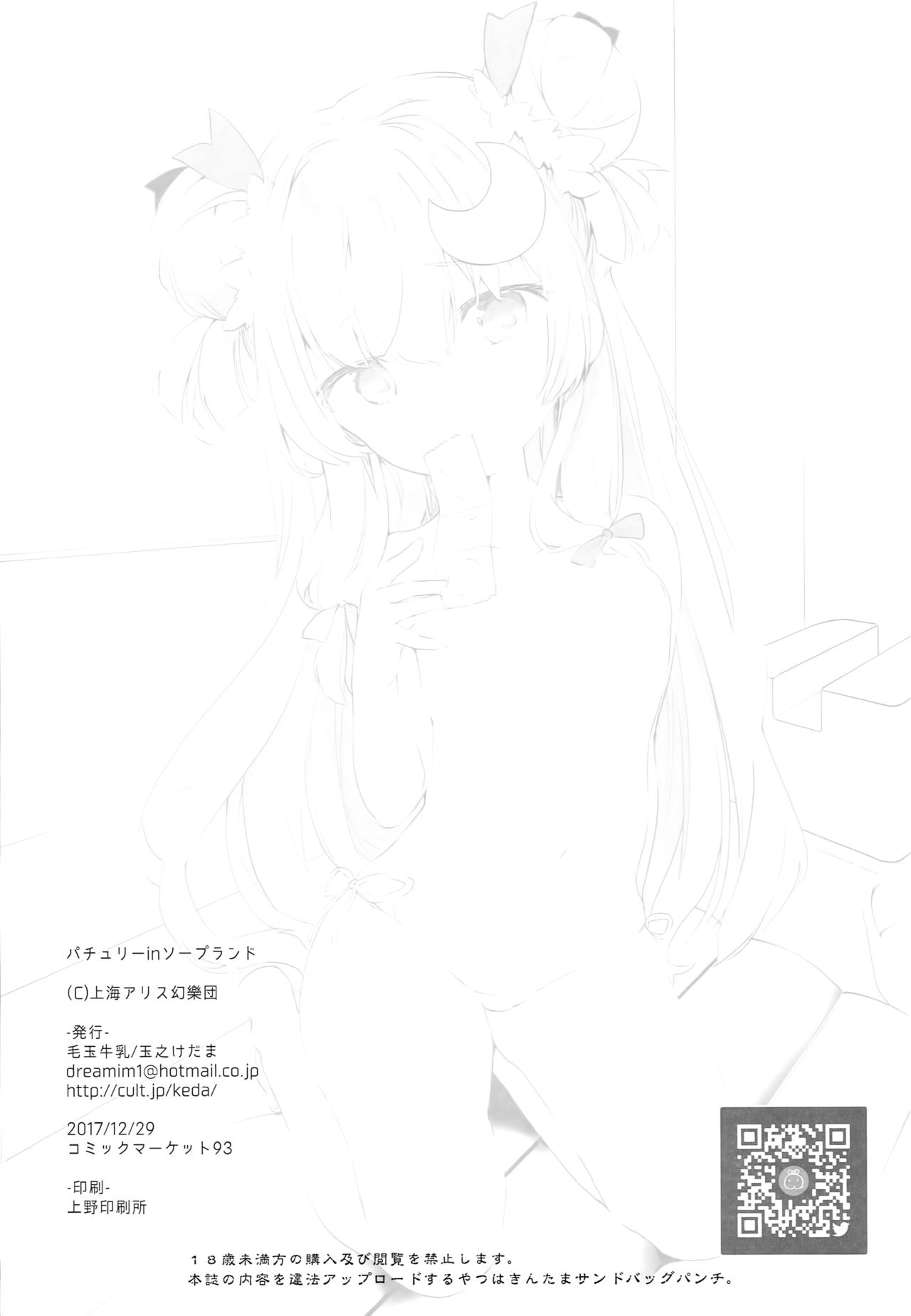 (C93) [毛玉牛乳 (玉之けだま)] パチュリーinソープランド (東方Project) [中国翻訳]