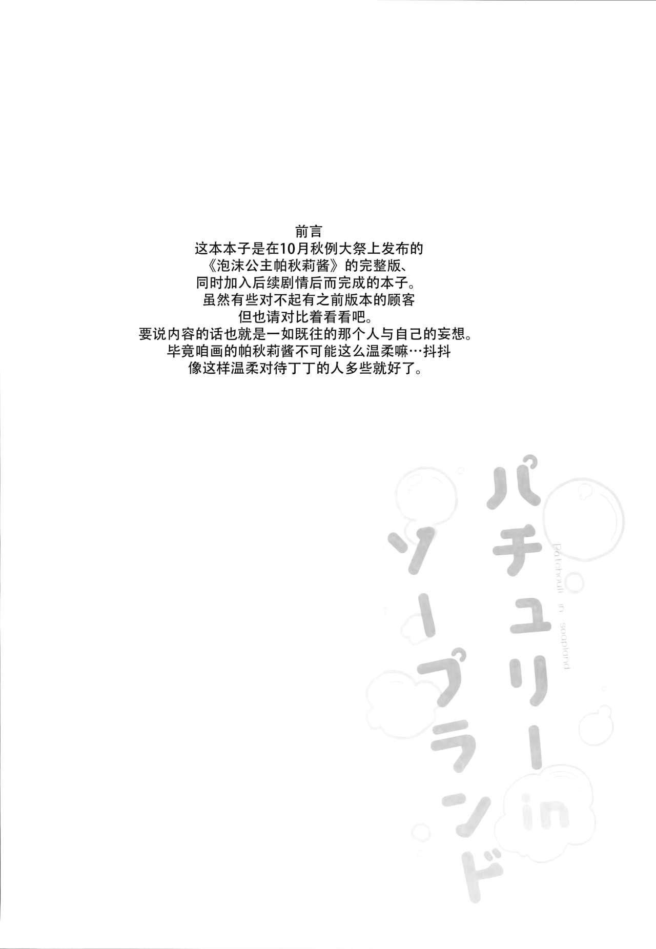 (C93) [毛玉牛乳 (玉之けだま)] パチュリーinソープランド (東方Project) [中国翻訳]