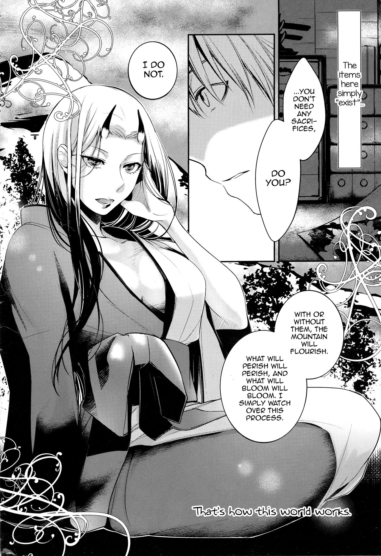 [比良坂冬] 或る人柱の記憶後編 (COMIC アンスリウム 2016年12月号) [英訳]