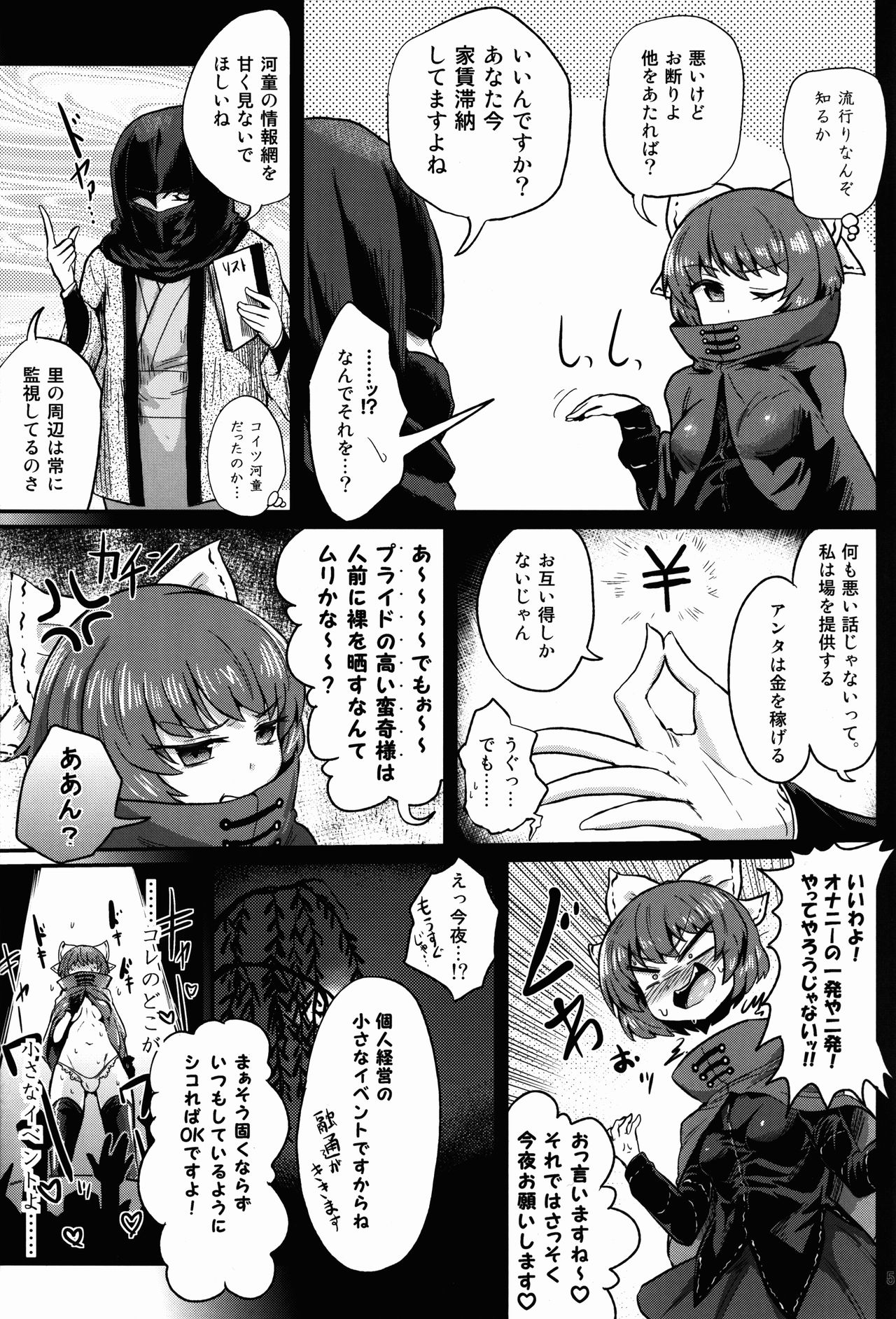 (秋季例大祭3) [蒟蒻鍋 (magifuro蒟蒻)] 柳の下のふたなりオナニーショー (東方Project)