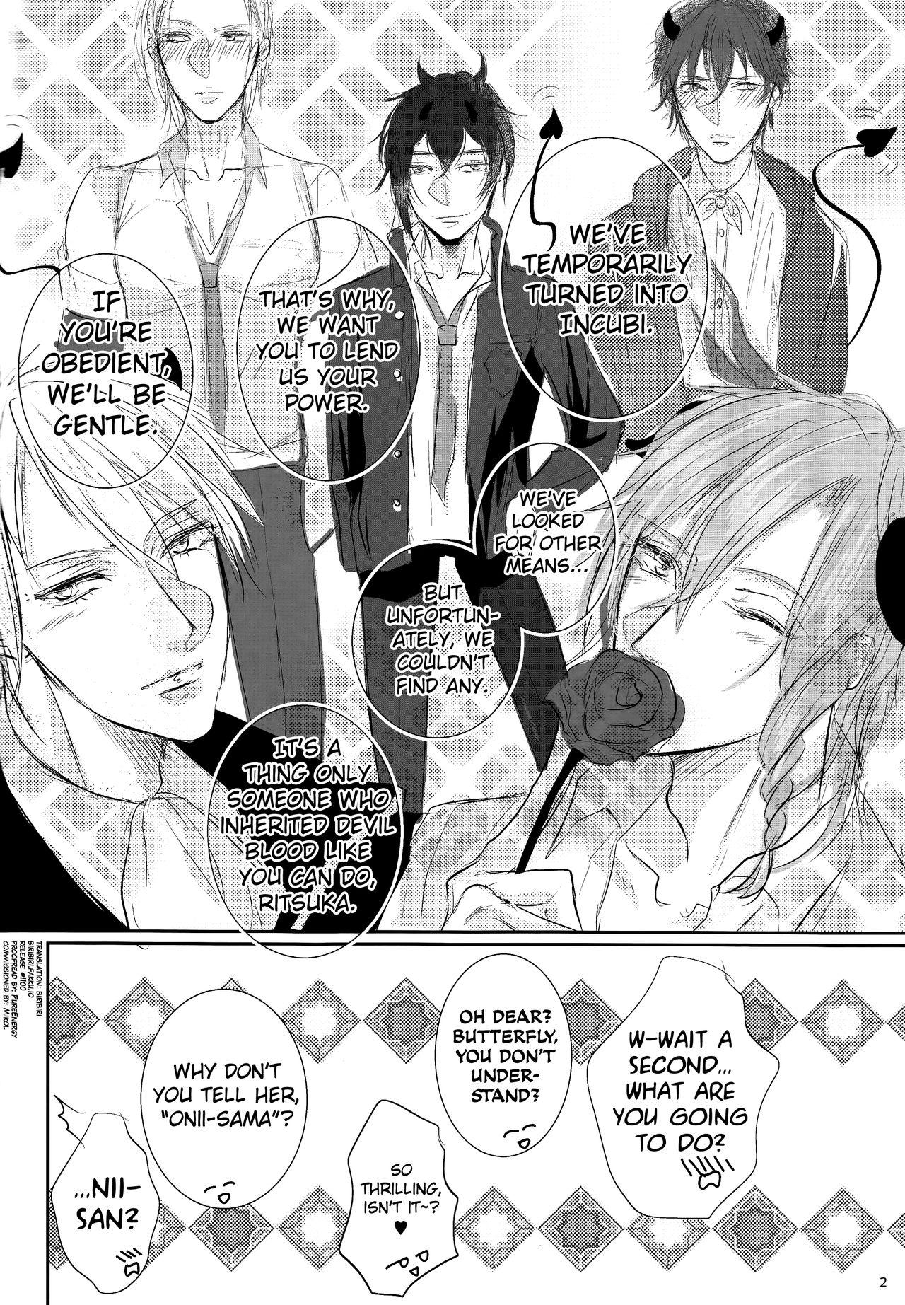 (C89) [ミルキーハイテンション♂ (尻谷)] アクマが夢魔になっちゃった?! (Dance with Devils) [英訳]