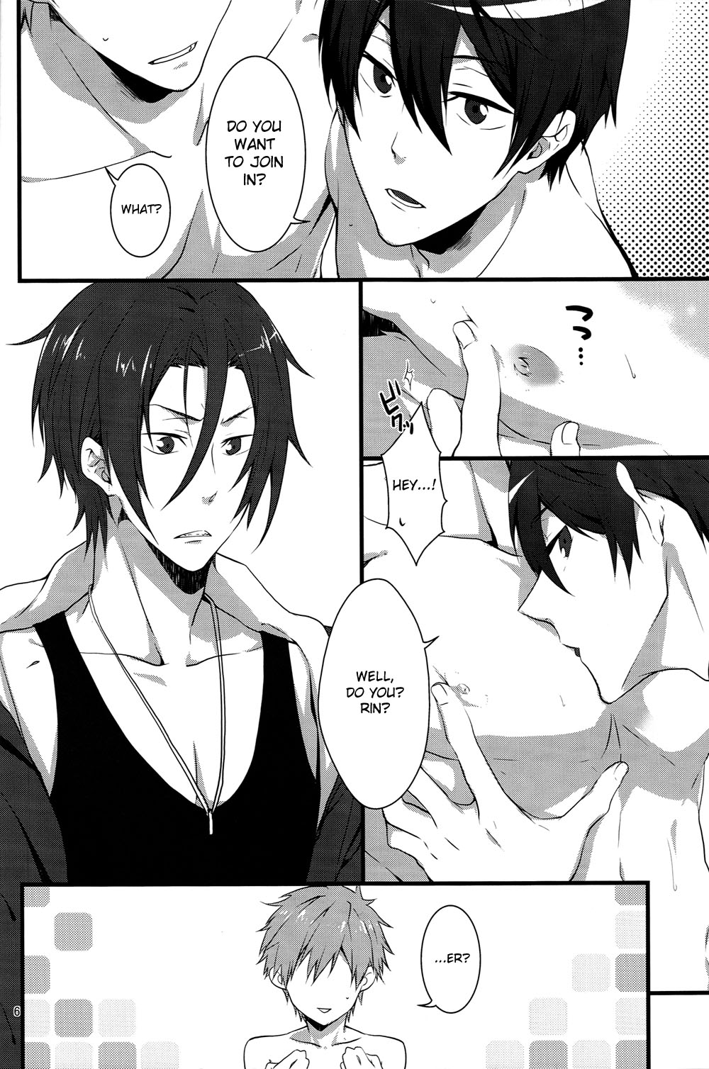 [暁光 (夜貴りお)] HAPPY DAY? (Free!) [英訳]