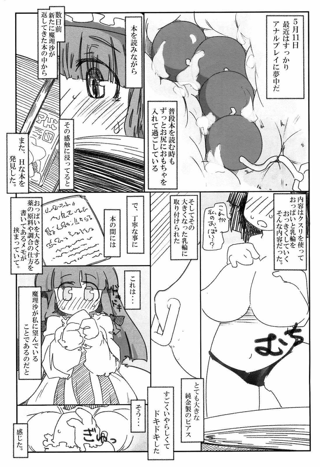 [幸福資源 (ryokutya)] 変態パチュリの自己調教日誌 (東方Project) [DL版]