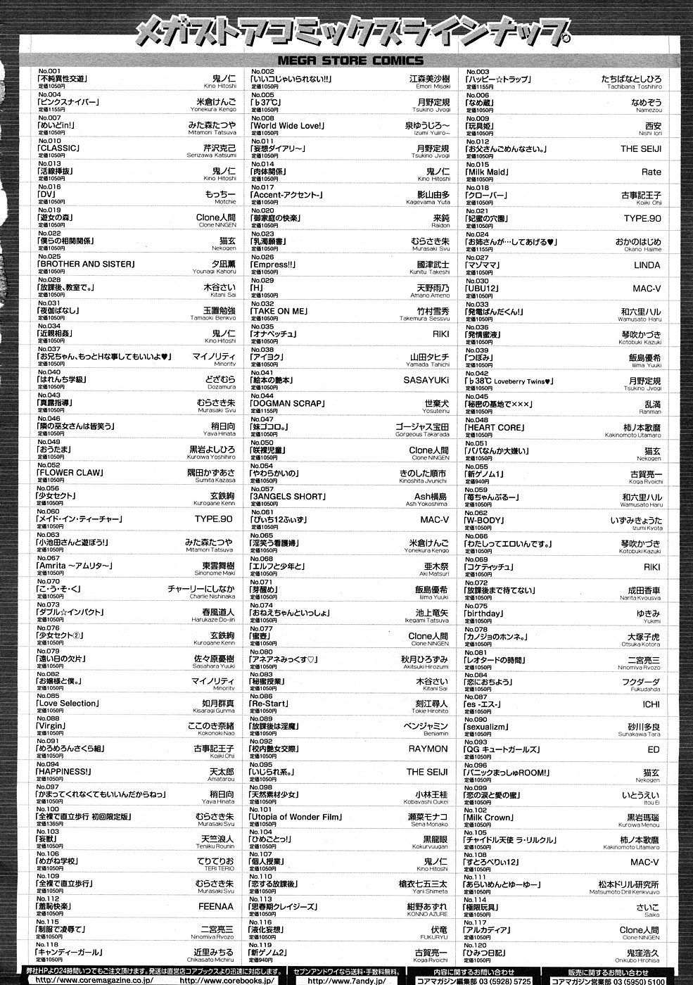 コミックメガストア 2009年1月号