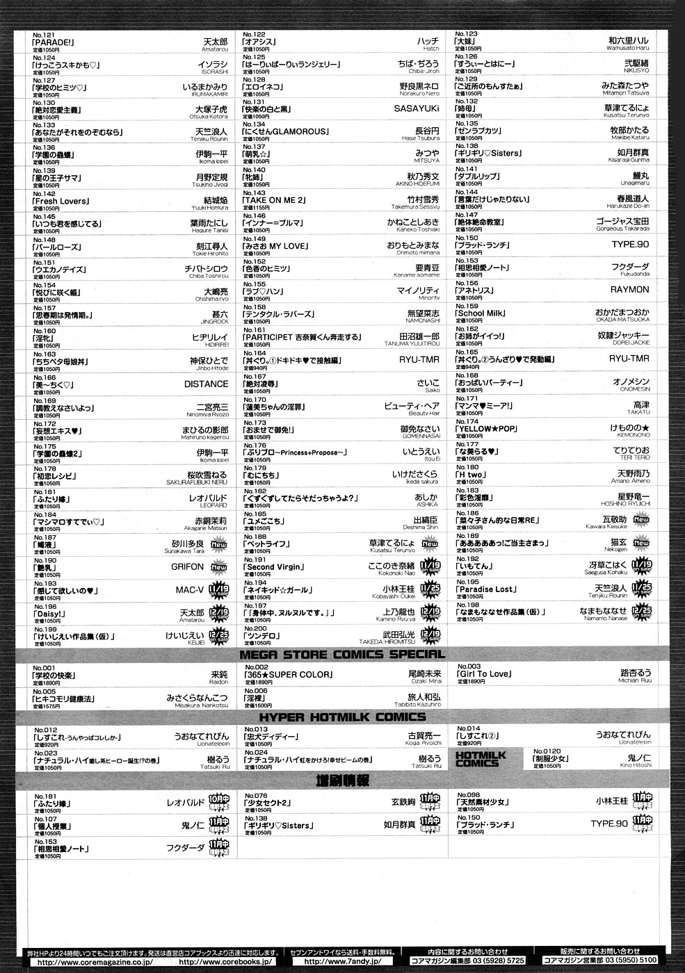 コミックメガストア 2009年1月号