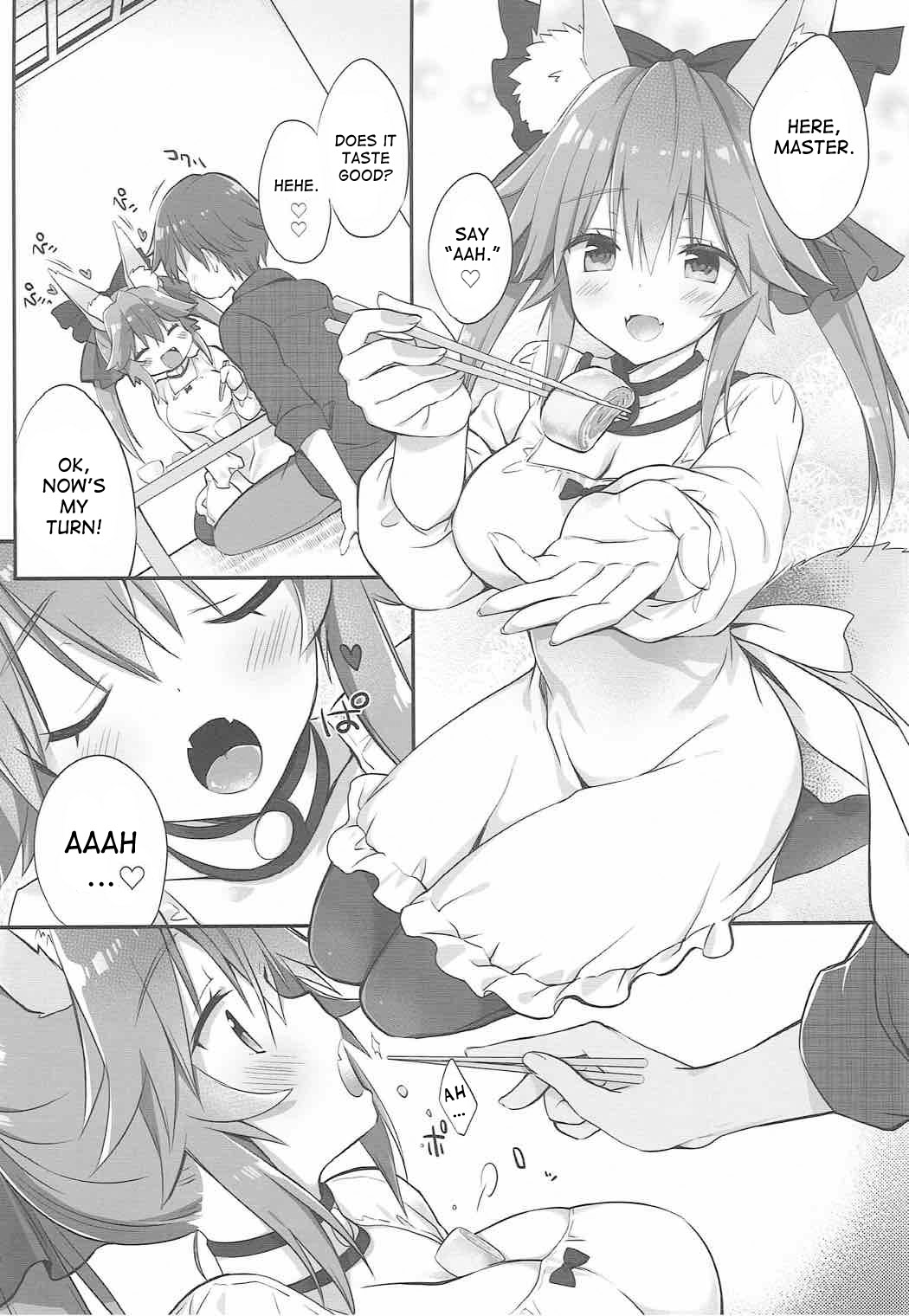 (C92) [Dragon Kitchen (さそりがため)] 俺とタマモと幸せ四畳半 (Fate/Extra) [英訳]