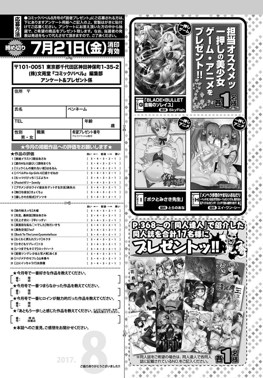 COMIC BAVEL 2017年8月号 [DL版]