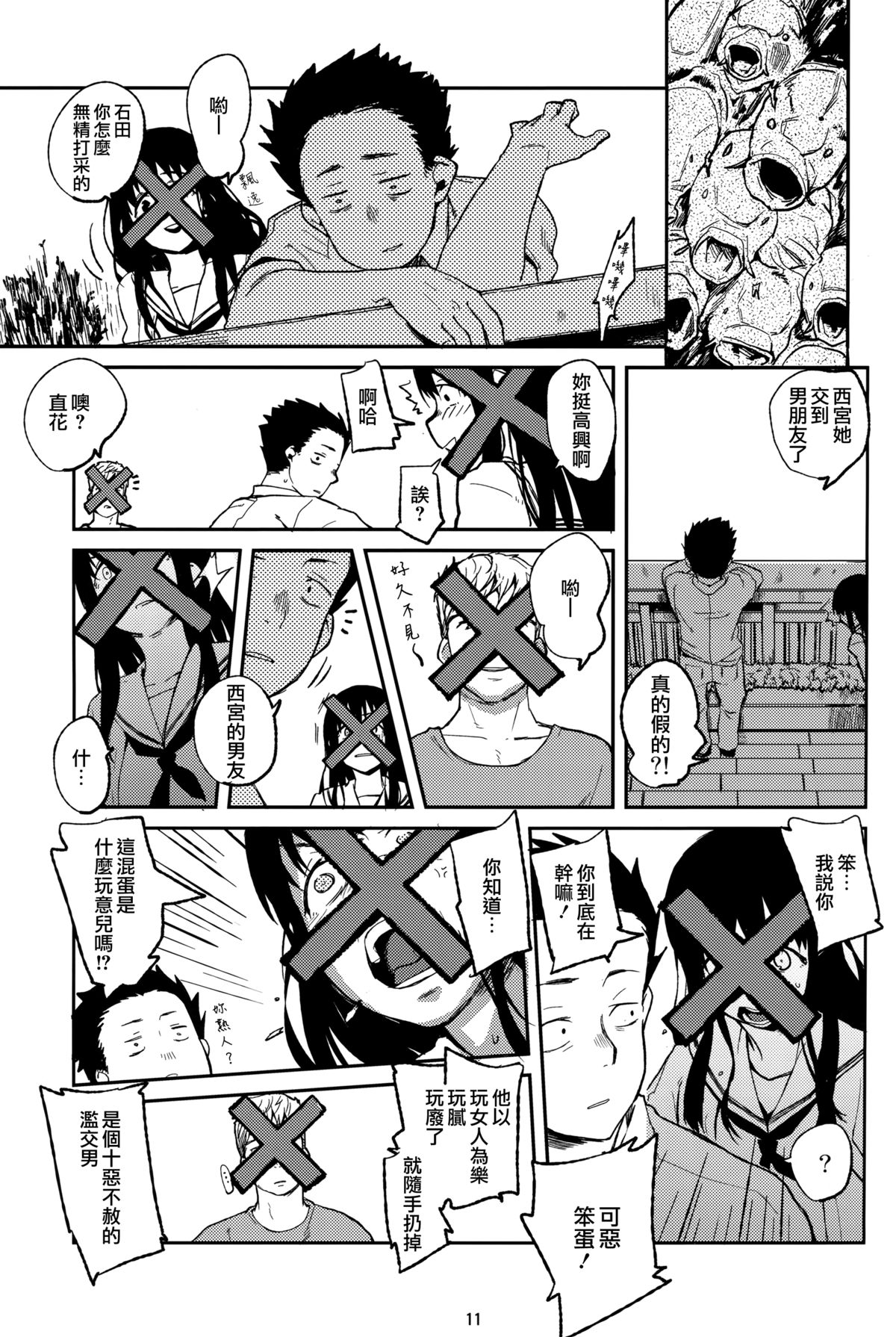 (C86) [リンクリングリン (夏目系)] こえのゆくえ (聲の形) [中国翻訳]