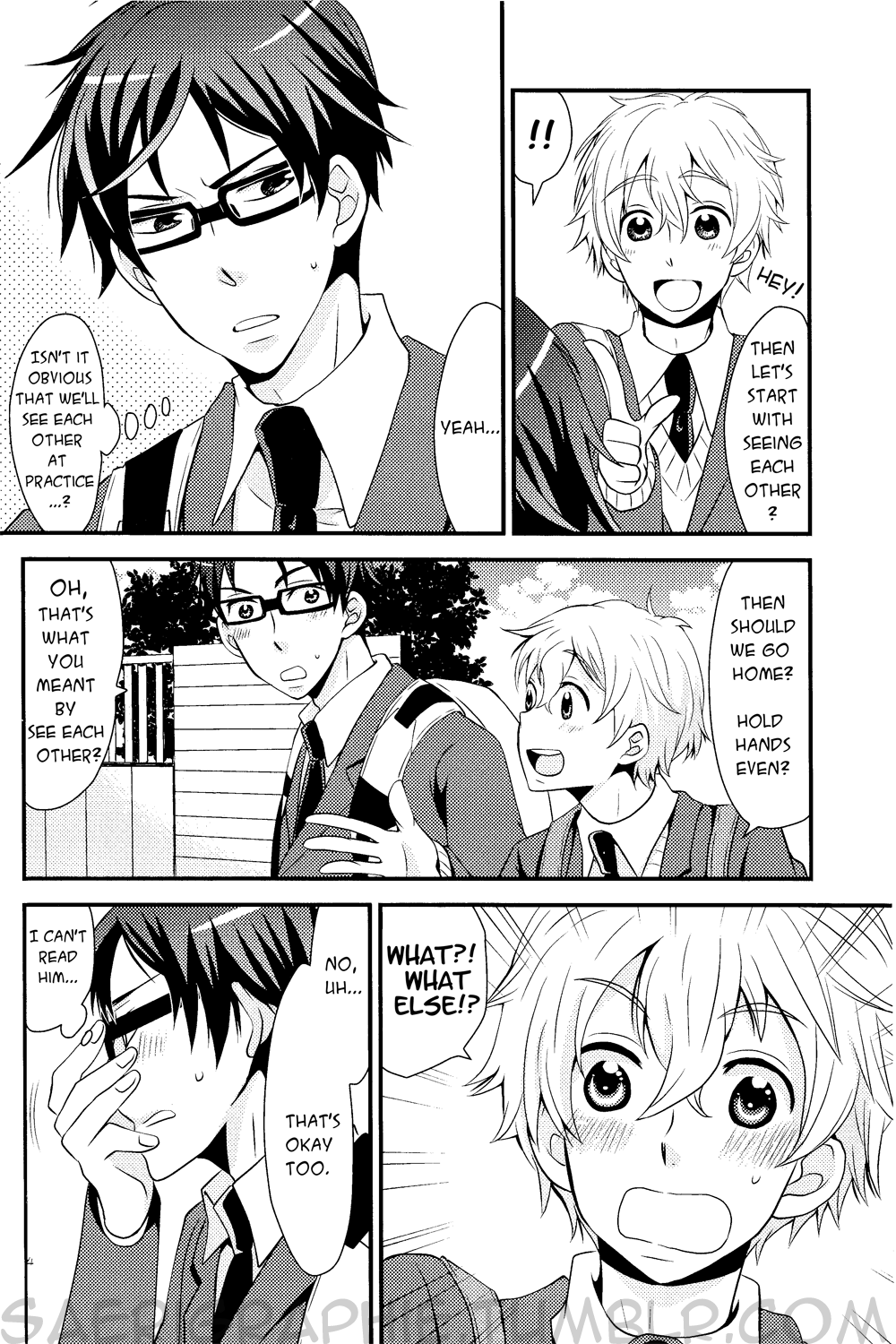 [69station (えきたい)] 恋人が憧れの先輩を好きすぎてつらい (Free!) [英訳]